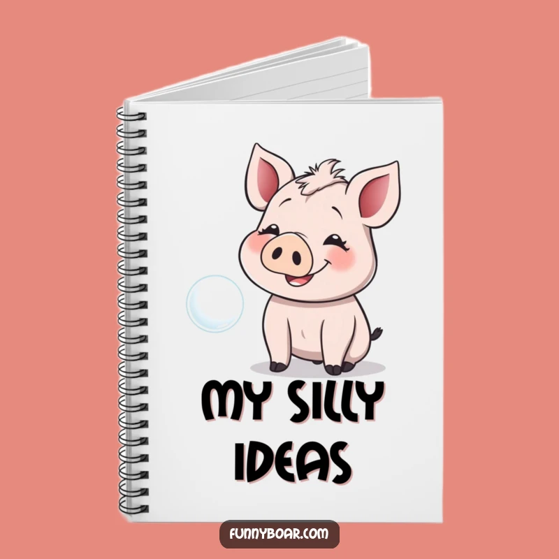 Funny Giggling Boar Notebook: Playful Pig Journal, Ideal Funny Gift